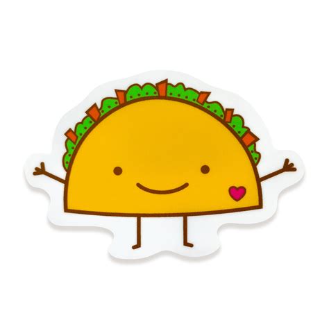 Taco ‹ Stickers ‹ Accessories « Night Owl Paper Goods — Stationery & Wood Gifts