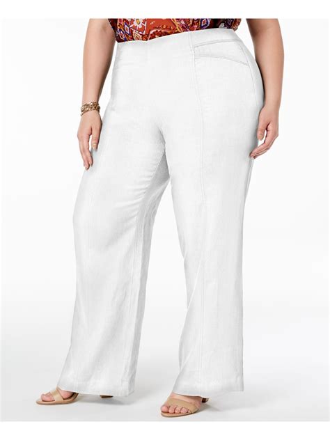 Plus size White Pants | Dresses Images 2022