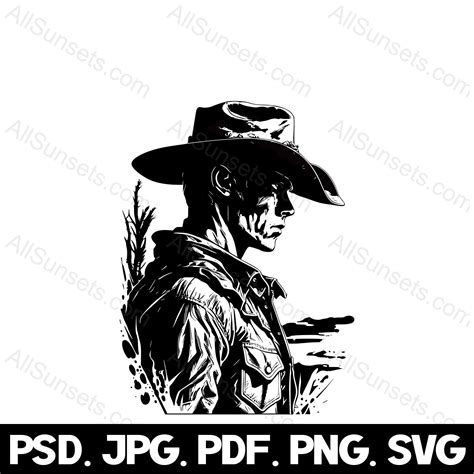 Clipart Cowboy Silhouette