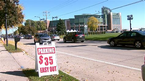 Parking rates around Lambeau field continue to rise