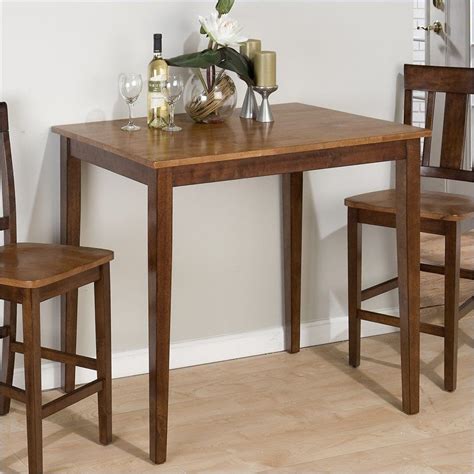 Jofran Counter Height Fixed Top Table in Kura Espresso & Canyon Gold - 42x30 x26, $206, chairs ...