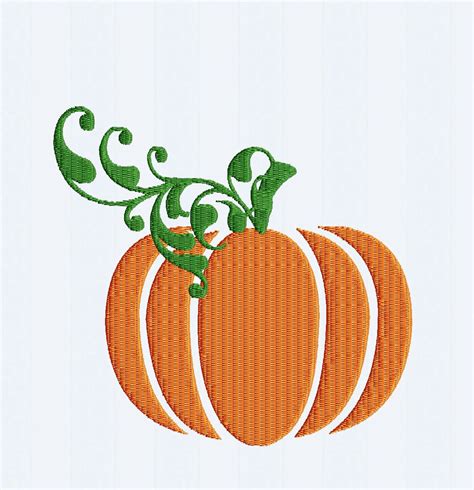 Pumpkin Embroidery Design Thanksgiving Fall INSTANT DOWNLOAD