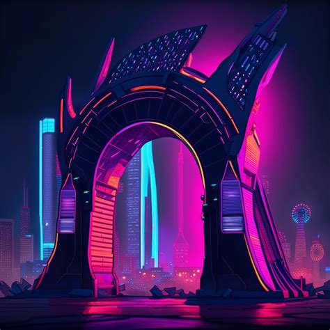 Futuristic St. Louis Arch - AI Generated Artwork - NightCafe Creator