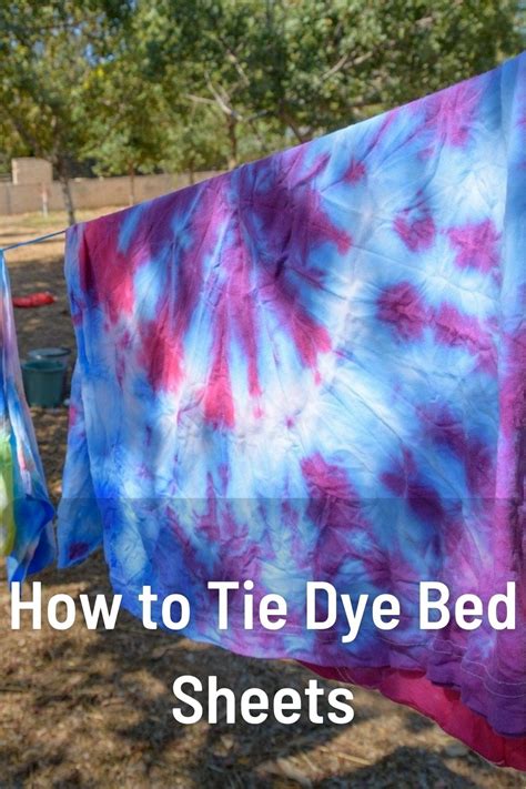 How to Tie Dye Bed Sheets [Complete Guide]