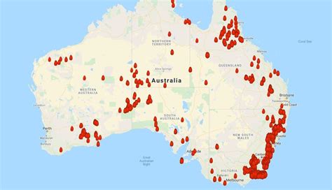 Australlia Forest Fire Map