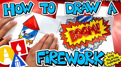 Art for Kids Hub - How To Draw A Firework Folding Surprise