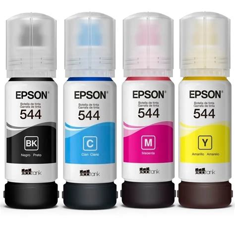 Kit Tintas 544 Epson Original Para Impresoras L3110 L5190 | Mercado Libre