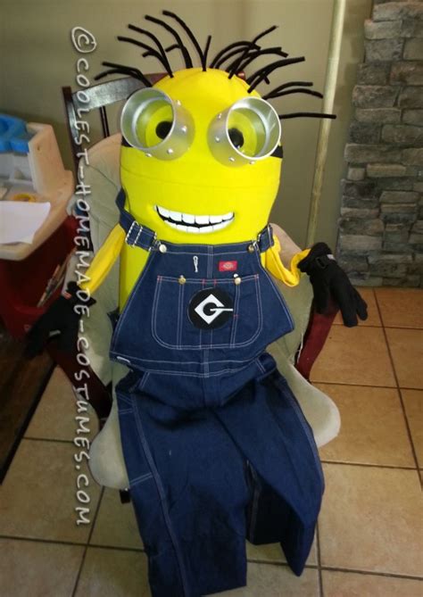 Coolest Homemade Minion Dave Costume for a Boy