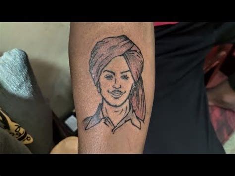 Bhagat Singh Tattoo on Hand | Best Tattoo Studio in Bangalore