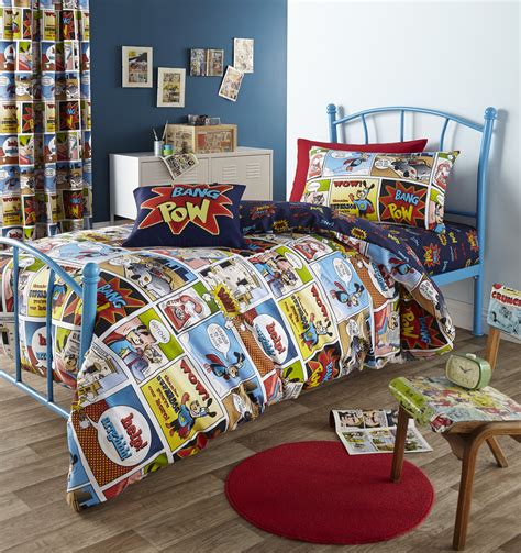 Retro Cartoon Strip Bedding Linen Pop Art Bright Fun Comic Duvet Quilt Cover Set | eBay