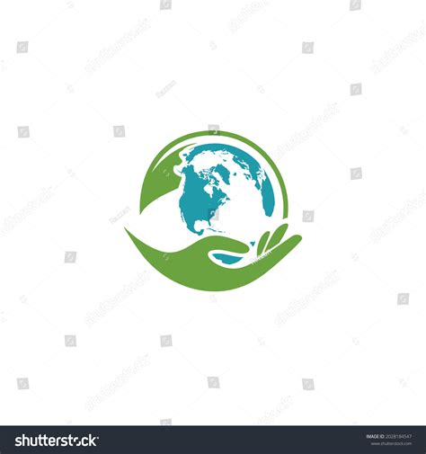 Save Earth Vector Logo Template Stock Vector (Royalty Free) 2028184547 ...