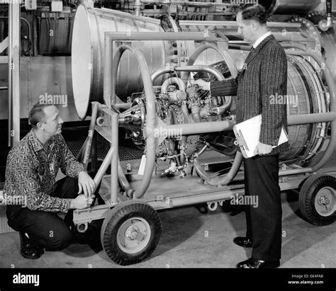 The Centaur upper stage rocket being developed in the 1960s at the ...