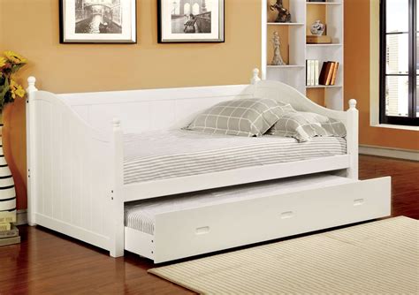 Walcott White Twin Trundle Daybed from Furniture of America (CM1928WH ...