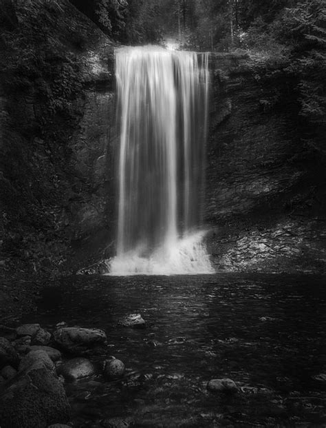 Free photo: Waterfall, Monochrome - Free Image on Pixabay - 451610