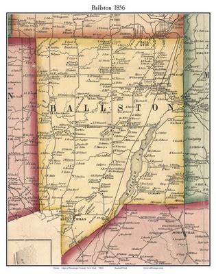 Old Maps of Saratoga County Towns New York