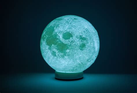 Moon Night Lamp 3D Printed Lamp Modern Desk Lamp Astrology | Etsy UK