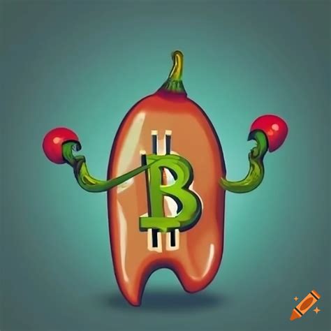 Jalapeno with bitcoin symbol on Craiyon