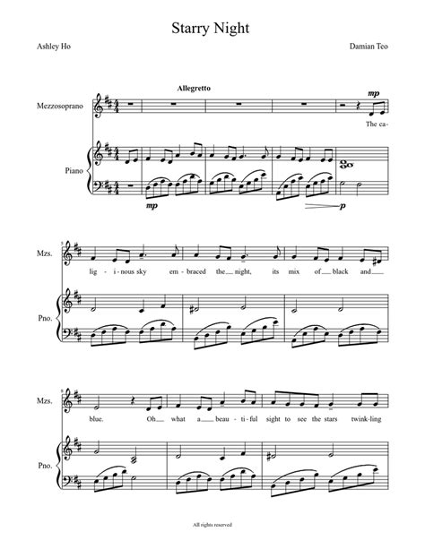 Starry Night Sheet music for Piano (Solo) | Musescore.com