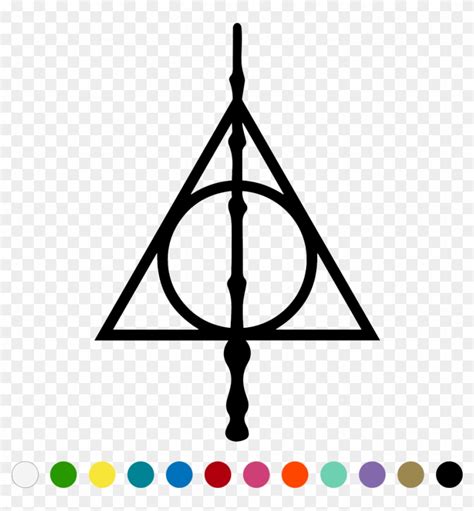 Deathly Hallows Png - Harry Potter Symbol, Transparent Png - 1024x1024 ...