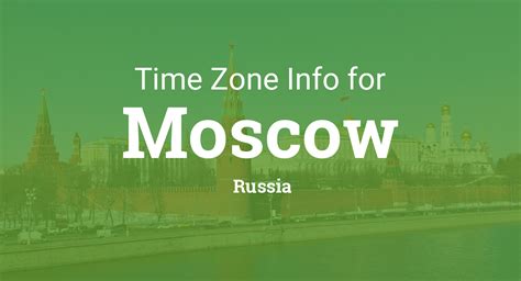 Time Zones in Moscow, Russia