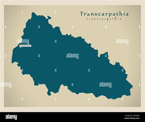 Modern Map - Transcarpathia UA Stock Vector Image & Art - Alamy