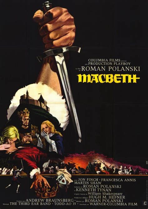 Macbeth (Roman Polanski, 1971) | Macbeth, Movie posters vintage ...