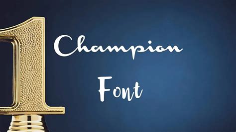 Champion Font Free Download