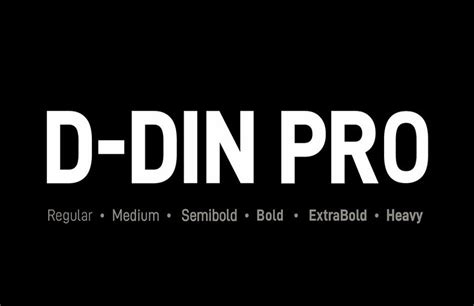 D-DIN PRO Font Free Download - Font Pearl