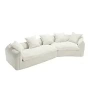 Modular Sectional Sofa, U-shaped Couch With Sofa For Five & Pillows ...