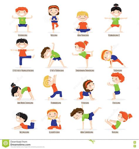 Kids Yoga Cartoon | Kids yoga poses, Childrens yoga, Baby yoga