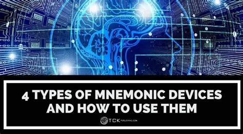 4 Types of Mnemonic Devices and How to Use Them - TCK Publishing