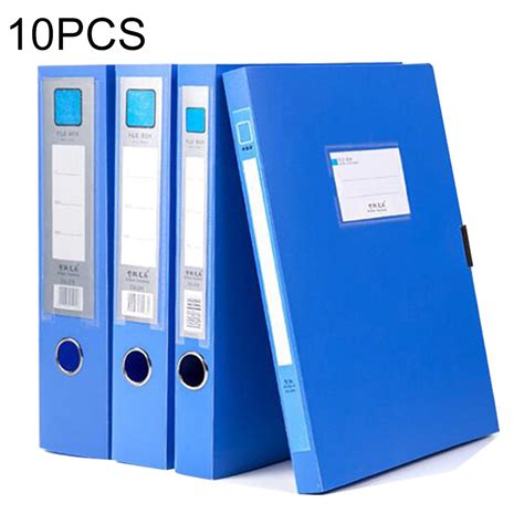 10 PCS Office Supplies 2cm A4 Plastic File Box Document Folder ...