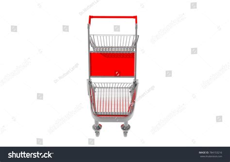 Supermarket Trolley 3d Rendering Stock Illustration 784153216 ...