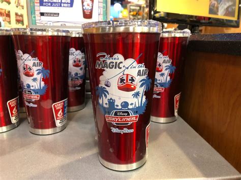 PHOTOS: New Stainless Steel Disney Skyliner Resort Refillable Mugs Now Available as Upgrades at ...