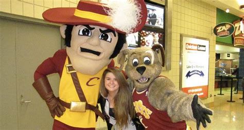 Sir CC and Moondog - Cleveland Cavaliers' Mascot