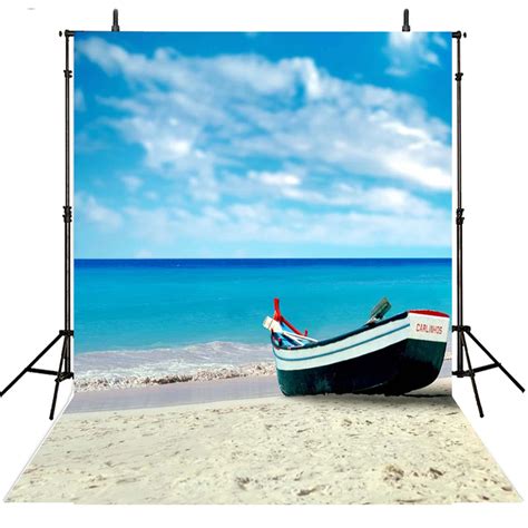 Sea Beach Photography Backdrops Summer Vinyl Backdrop For Photography Holiday Sky Background For ...