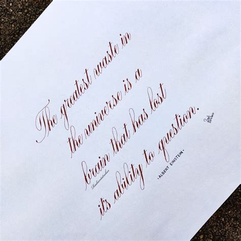 Quote in copperplate calligraphy – Artofit