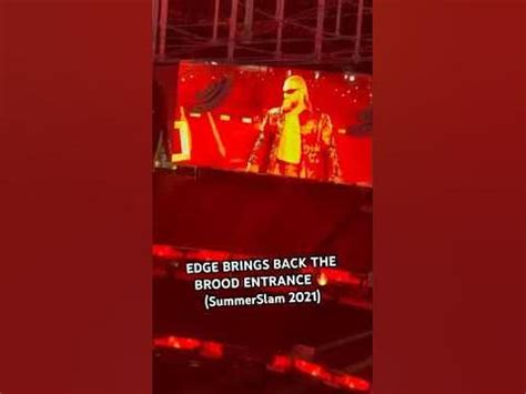 Edge brings The Brood entrance back vs Seth Rollins #SummerSlam 2021 # ...