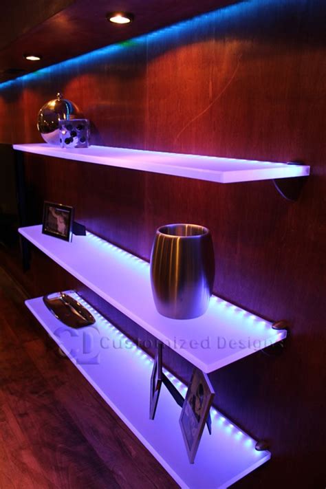 Lighted Back Bar Shelves, Great for Home Bars, Restaurants & Bars!