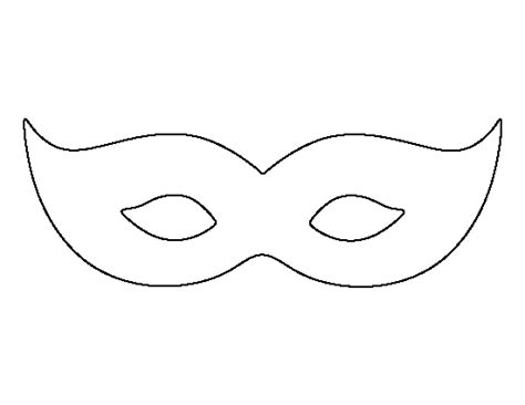 Printable Mardis Gras Mask Template