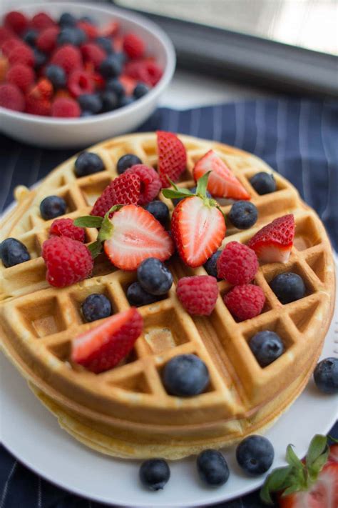 EASY Belgian Waffles Recipe - Lauren's Latest