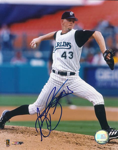 AUTOGRAPHED photo A. J. BURNETT Florida Marlins - Main Line Autographs