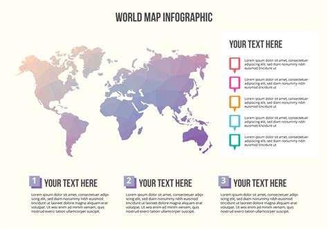 World Map Infographic Template