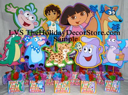 dora-the-explorer-birthday-centerpiece-decorations-handmade-supplies ...