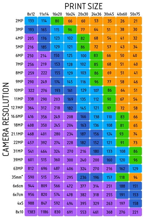 How Large Can You Enlarge Different Megapixels | Icon Photography School