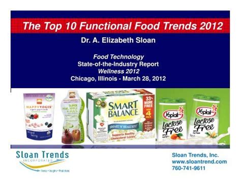 The Top 10 Functional Food Trends 2012 - Institute of Food ...