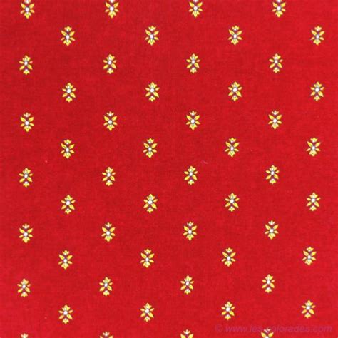 Provencal Fabric Printed Napkin Red "Lavandin