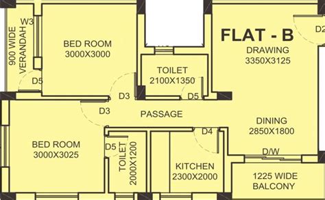 833 sq ft 2 BHK Floor Plan Image - FTC Group Sunshine Regent Available ...