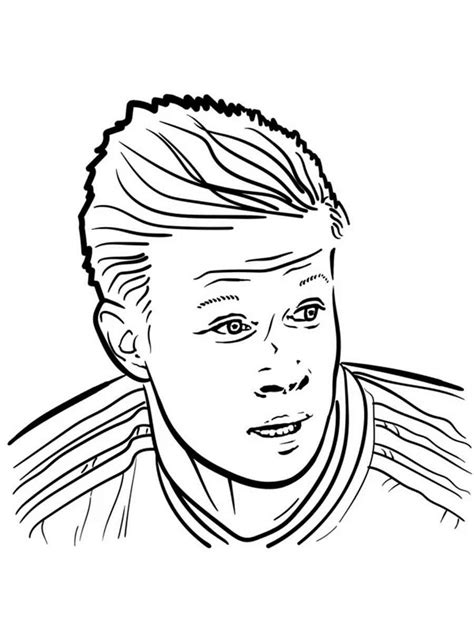 Kevin De Bruyne coloring pages