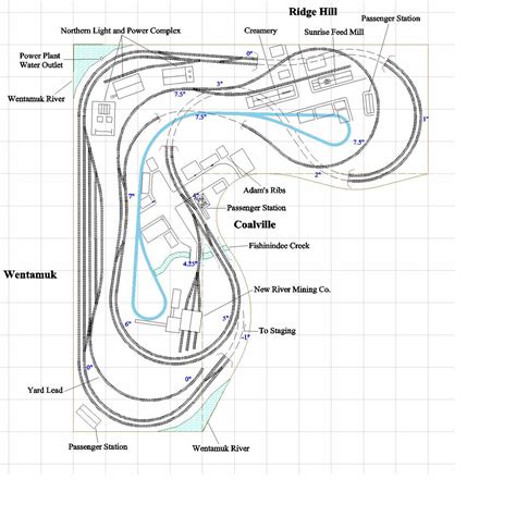 HO Layout Plan 11 by 12 Double Track Main Line - Upper Level - Model Railroader Magazine - Model ...